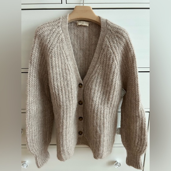 Sezane Taupe Knit Cardigan - Picture 2 of 7